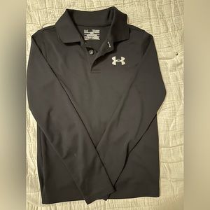 Black long sleeve Under Armour Polo